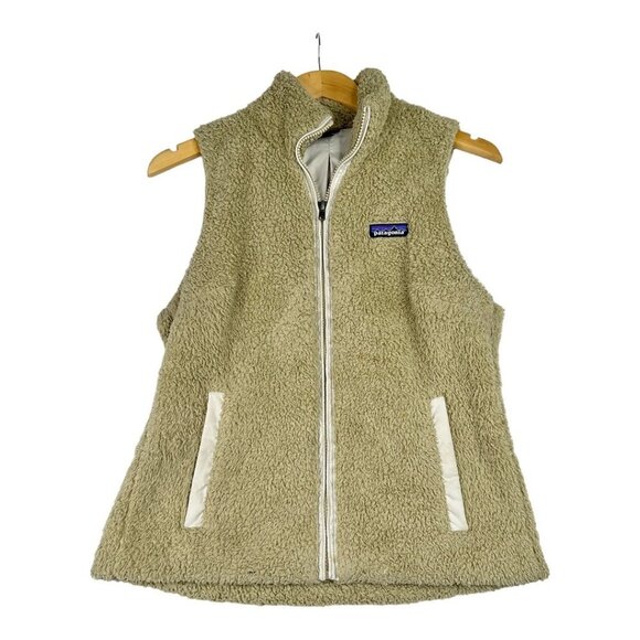 Patagonia "Los Gatos" Fleece Vest sz Small Tan - Picture 1 of 7